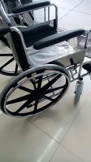 경량 접이식 팔걸이 수동 알루미늄 합금 완전 또는 부분적으로 기대어 있는 휠체어